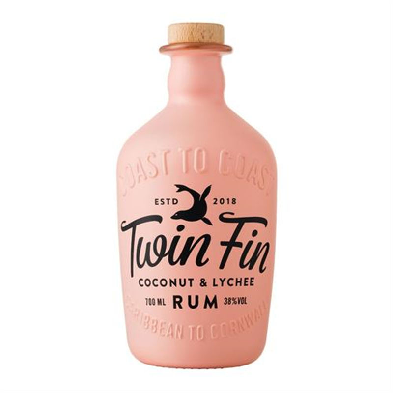 Twin Fin Coconut and Lychee Rum 70cl